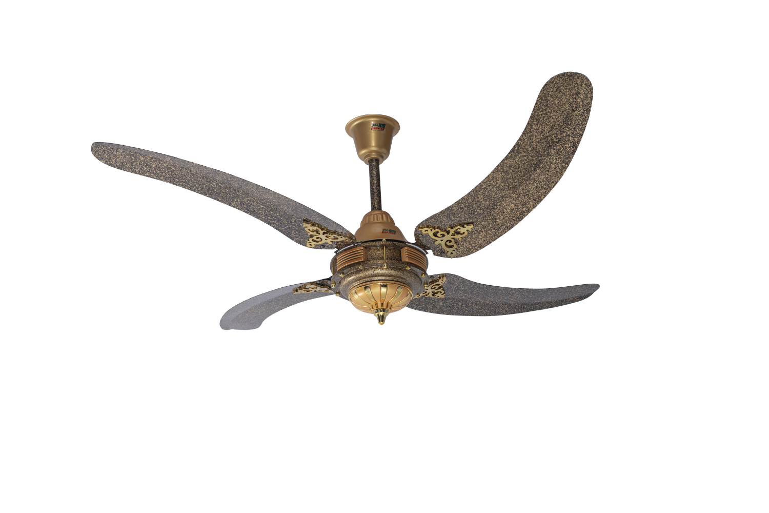PARWAZ 56 inch Fortune 4 Blade Ceiling Fan (Multi Color) with 99.99% Copper Motor and 330 RPM High Speed – Price in Bangladesh
