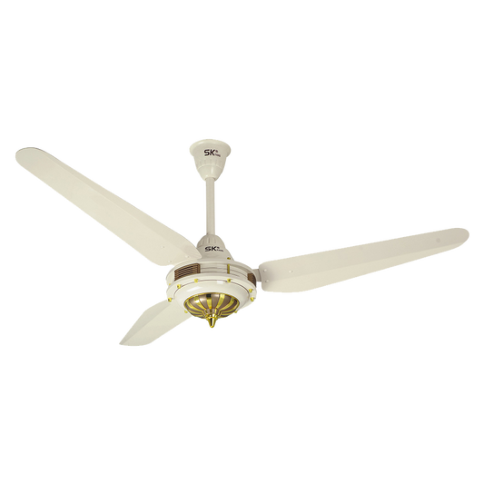 SK Caroma Plus 56 inch Ceiling Fan (Off White K-78) with high-speed copper motor and elegant 3-blade design – Price in Bangladesh