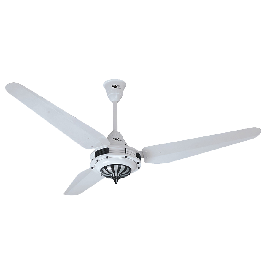 Buy SK Caroma Plus 56 inch Ceiling Fan White at the best price in Bangladesh. Made in Pakistan, 99.99% copper motor, noiseless 3-blade design & elegant finish