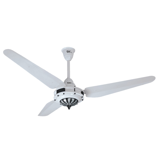 Buy SK Caroma Plus 56 inch Ceiling Fan White at the best price in Bangladesh. Made in Pakistan, 99.99% copper motor, noiseless 3-blade design & elegant finish